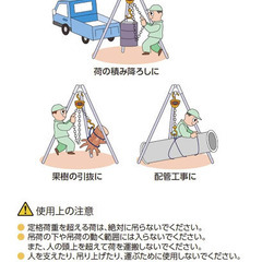 美品!!　チェーンホイスト OCH-10 1tの画像