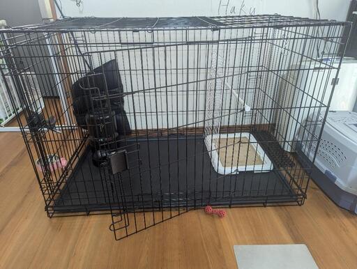 ペットゲージ　2ドアOPEN　折りたたみ式