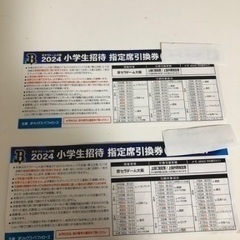 1枚のオリックスバッファローズ野球観戦➕ご飲食、お買い物券