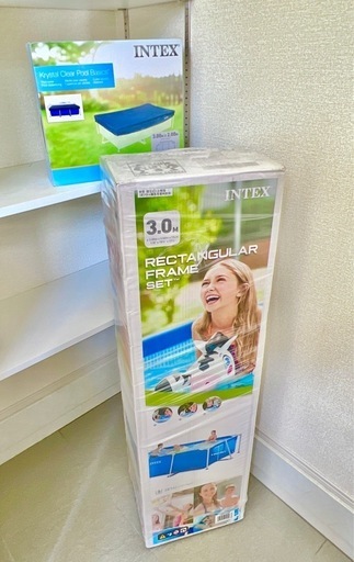 【新品・未開封】インテックス プール カバー　3m×2m×75cm