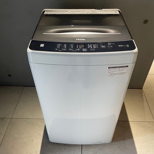【高年式美品】Haier ハイアール 2022年製 全自動洗濯機 JW-U55A 5.5kg