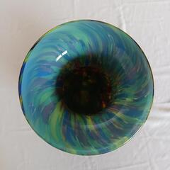 レトロ アート　カメイガラス 花瓶 花器　　ガーデニングの画像