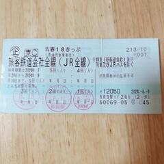 青春１８きっぷ 2024年夏２回分 チケット 鉄道切符