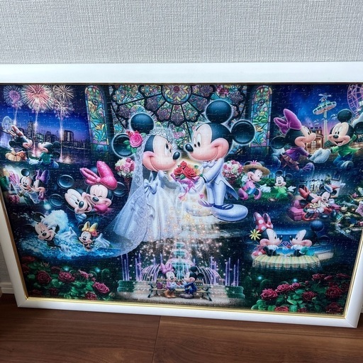 ジグソーパズル　ディズニー　ウェディング　完成品