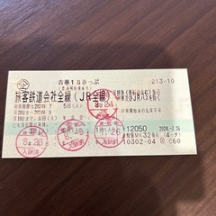 決定　青春18切符１回分