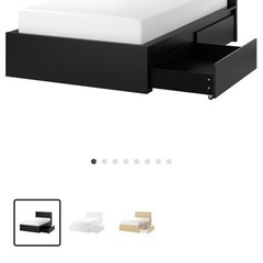 IKEA MALM セミダブルベッドフレーム&セミダブルマットレス