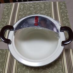 未使用品　揚げ物用　ホーロー鍋の画像