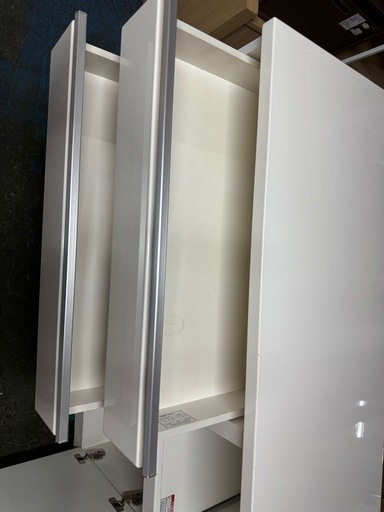?激安‼️ホワイトキッチンボードレンジボード家具収納幅120cm?A0083