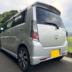 低走行8万キロ台☆月々8千円〜分割払い可‼️ 車検2年付き！【名義変更代込み】☆スズキ ワゴンRスティングレーT☆ターボ搭載エンジン☆パドルシフト☆HDDナビ付き☆走行中DVD見れます☆ETC付き☆プッシュスタート☆ドライブレコーダー付きのフル装備☆純正アルミ☆そのまま乗って帰れます！の画像