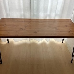 ナチュラルウッドLOWYA ロウヤ　無垢テーブル 美品】LOWYA ロウヤ 無垢材 テーブル
