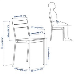 IKEA サンドスベリ（机1点、椅子2点）の画像