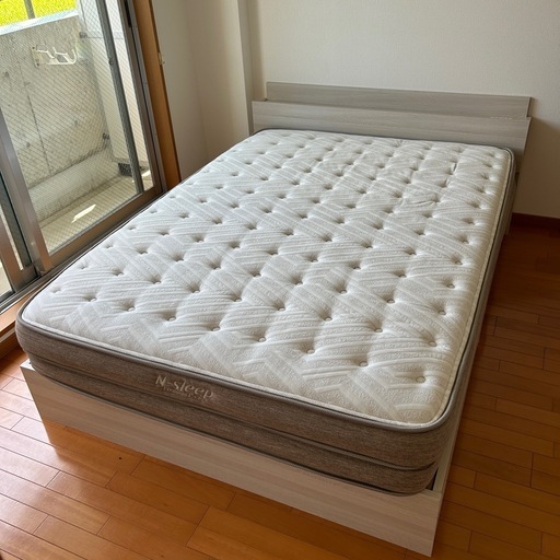 ダブルベッド（引き出し付き）&N sleepマットレス