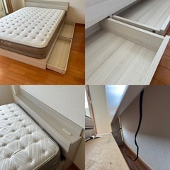 ダブルベッド（引き出し付き）&N sleepマットレスの画像