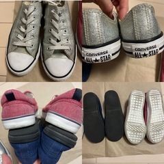 【３足+おまけ１足】　キッズシューズ 19cm 19.5 20cm converse GAP ampersand レインブーツ　の画像