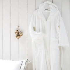 【新品未使用】ボーモント&ブラウン❤バスローブ　2点セット　フード付の画像