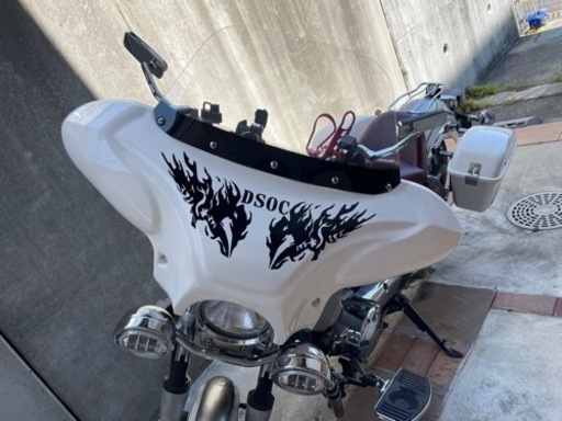 2007年式DS250に付けてました、ヤッコカウルです。シールステッカーなので剥がせます。