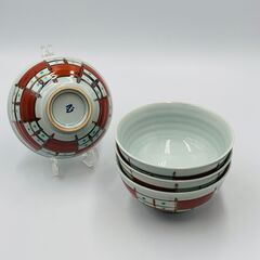 赤絵茶椀 4枚セット