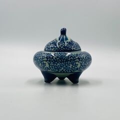 陶器 唐草文様 香炉 香道具 茶道具の画像