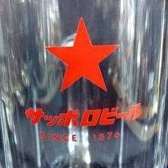 ☆佐々木硝子 サッポロビール ビアジョッキ 500ml 6点セット ビールジョッキ ガラス ビールグラス 酒器 旧ロゴ 札幌 北20条店の画像