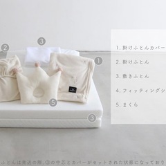 ベビー布団セット【ほぼ未使用】の画像