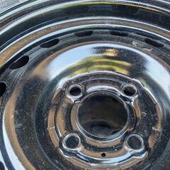 日産ノートの14インチ5.5J４穴ＰＣＤ100の鉄ホイール