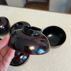 お椀　蓋付き　5点セットの画像