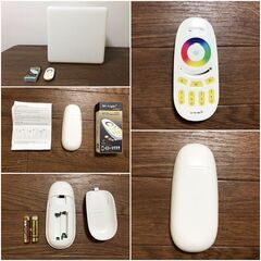LEDキューブランプ16色リモコン付きフラッシュキューブCuracion　防水・装飾・電飾RGB間接照明　光る家具シリーズ　装飾用スツールライトの画像