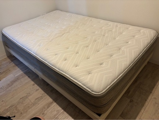 セミダブルマットレス(Nスリープ プレミアムP2-02CR VH) セミダブルベッドフレーム付き