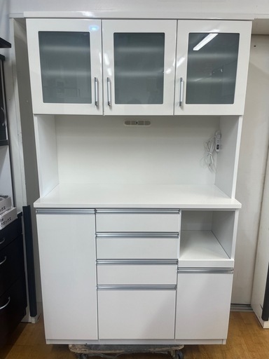 N719★レンジボード★食器棚★カップボード★幅1195mm