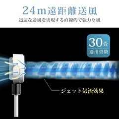 新品　3D首振り　24m遠距離送風　日本製DCモーター　サーキュレーター　扇風機の画像