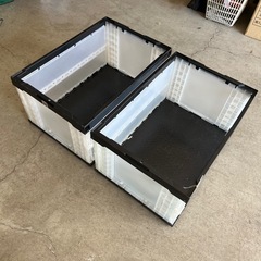 折りたたみコンテナボックス　オリコン　2点
