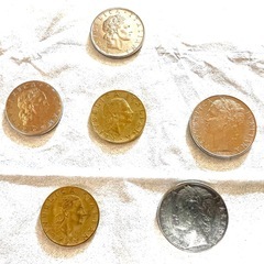 ヴィンテージ！レアコイン6枚セット70年代イタリアリラ