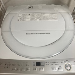 【お譲り先決定】SHARP ES-GE7B 洗濯機 7kgの画像