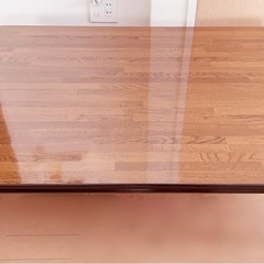 【お譲り】大きめローテーブル中古(濃いめのブラウン)