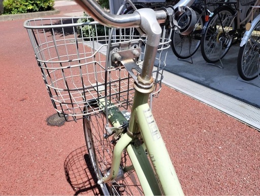 シティサイクル自転車　(オートライト)　 6J12 シティサイクル27サイズ 6段変速オートライト付 ☆自転車専門店の