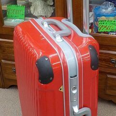 キャリーケース TSAロック 高さ64×幅40×奥行25㎝ 約54L レッド 鍵付き 4輪 キャリーバッグ 西岡店の画像