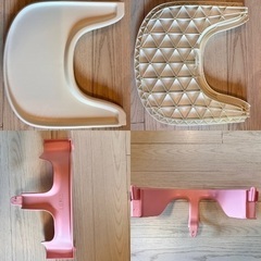美品)ストッケ　トリップトラップ　ベビーセット　トレイの画像