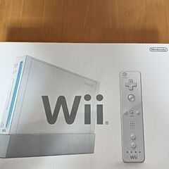 Wii本体、マリオカートハンドル、ソフト4点、コントローラー