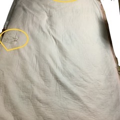 ☺️タオルケット　S 130✖️189cm   B桃色紫花柄　破れ他の画像