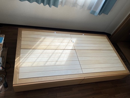 無印良品 シングル ベッドフレーム 収納付き 9/20頃まで