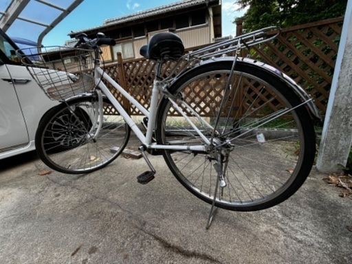 27インチ自転車、3段速ギヤ付き、通学などに