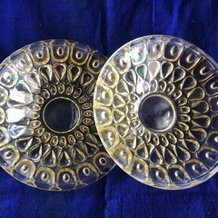 昭和レトロ　ガラス製器2枚セット