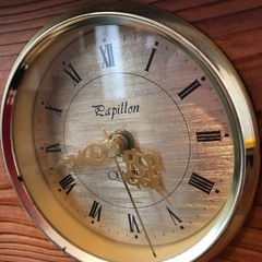 Papillon QUARTZ 置き時計　昭和レトロの画像