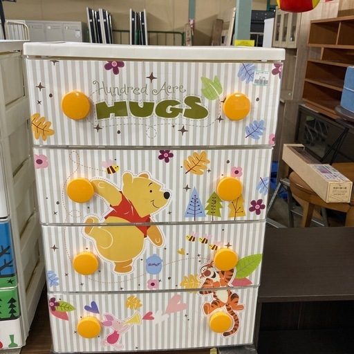 プーさん4段チェスト