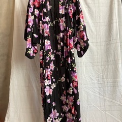 浴衣大人フリーサイズ、帯付き