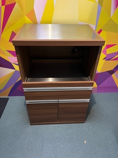 【中古】レンジ台　フナモコ　キャスター付き