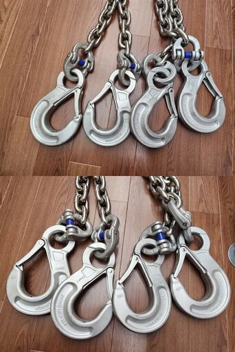 【引取限定】ステンレスチェーンスリング 4本吊り 13mm　リフテック　6.2ｔ　1.37ｍ 【安佐北店】【未使用保管品実使用無】