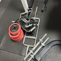 IROTEC アイロテック マスキュラーセット R140 パワーラック インクラインベンチ バーベル 解体済みの画像