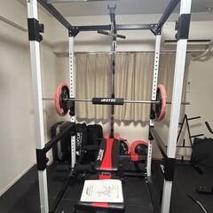 IROTEC アイロテック マスキュラーセット R140 パワーラック インクラインベンチ バーベル 解体済みの画像