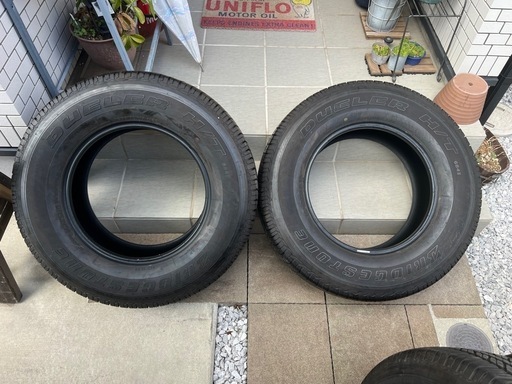 【値下げしました・手渡し限定】神奈川 4本 ブリヂストン デューラーHT 265/70r17 プラド・ハイラックス・サーフ等に 2021年製 美品タイヤ